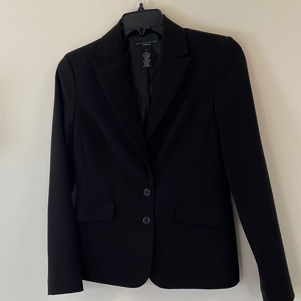 Apostrophe Classic Black Blazer Size 8